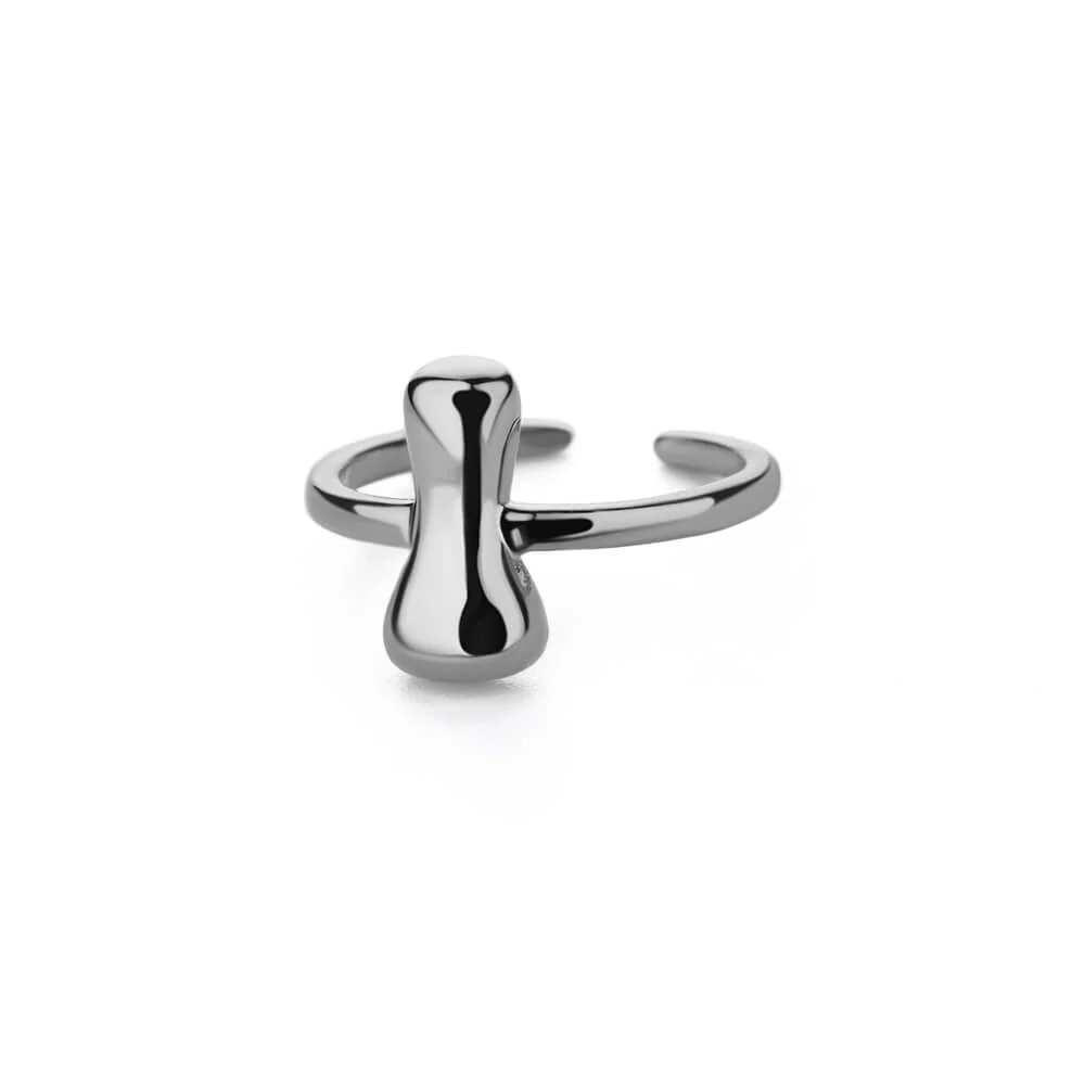 Gold Initial Statement Ring - Image 33