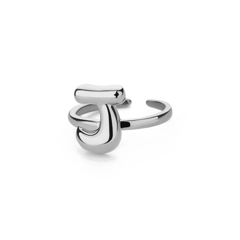 Gold Initial Statement Ring - Image 34