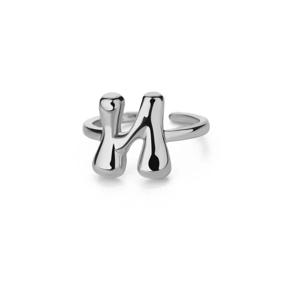 Gold Initial Statement Ring - Image 37