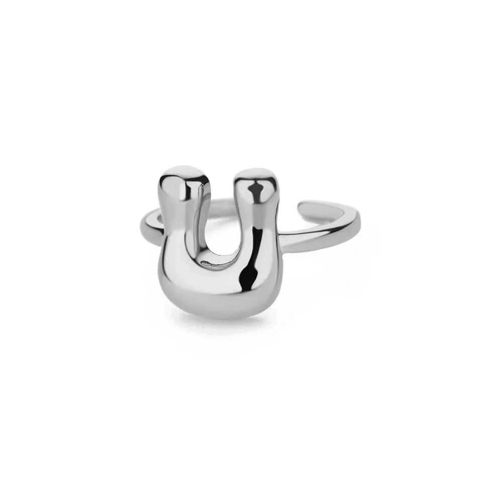 Gold Initial Statement Ring - Image 44