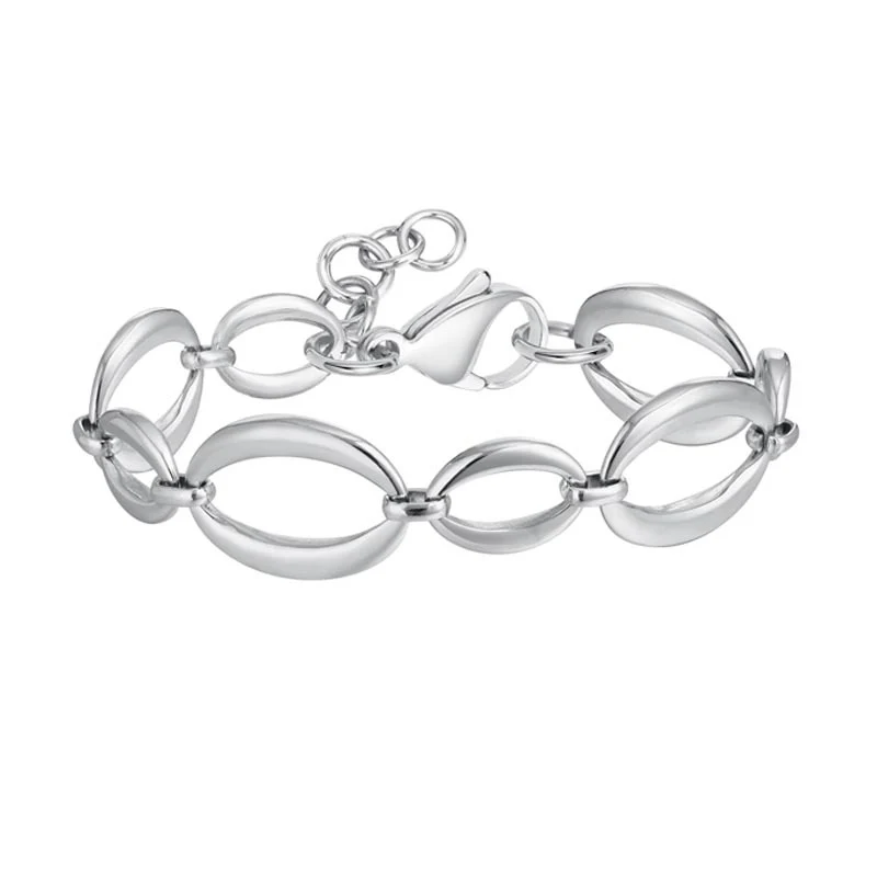 Gold Oval Link Chain Bracelet - Image 2