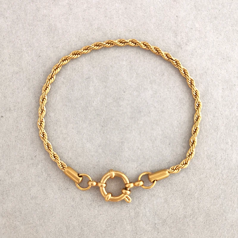 Gold Rope Chain Bracelet - Image 2