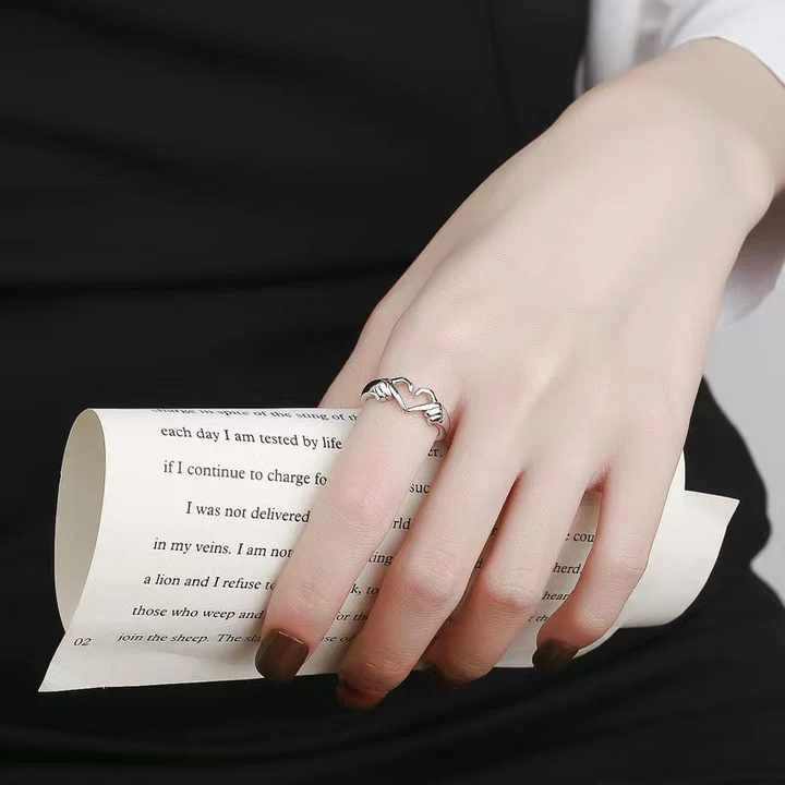 Hand Heart Love Ring - Image 4