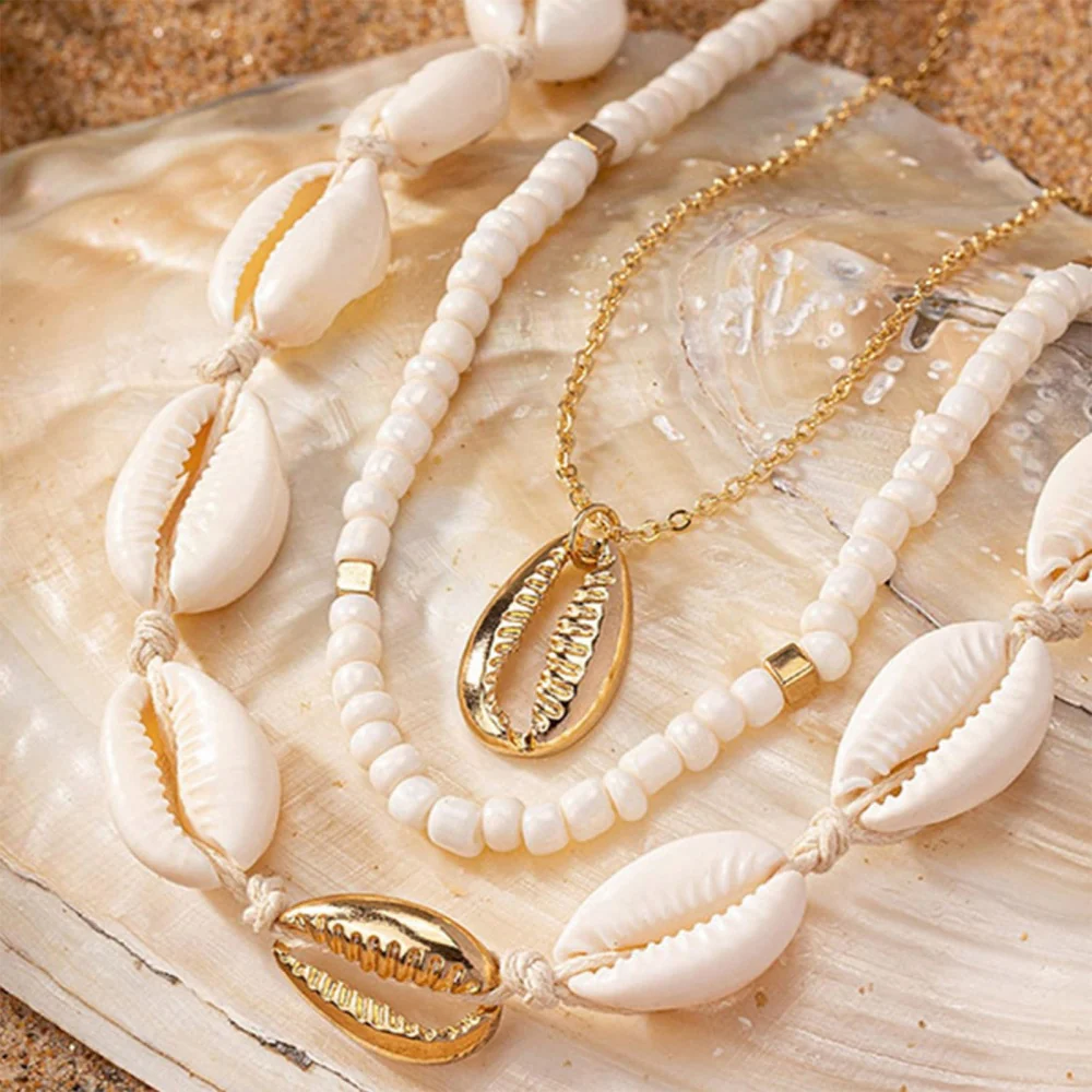 Handmade Shell & Starfish Charm Necklace - Image 3