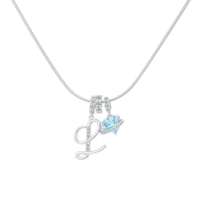Initial Heart Charm Necklace - Image 10