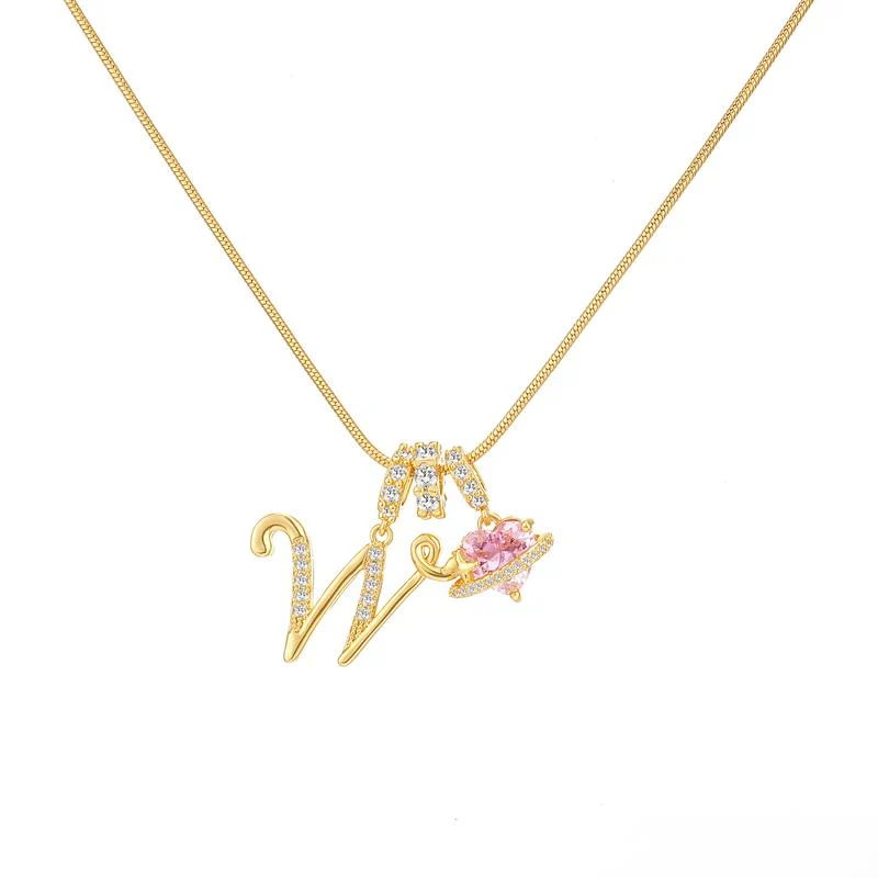 Initial Heart Charm Necklace - Image 12