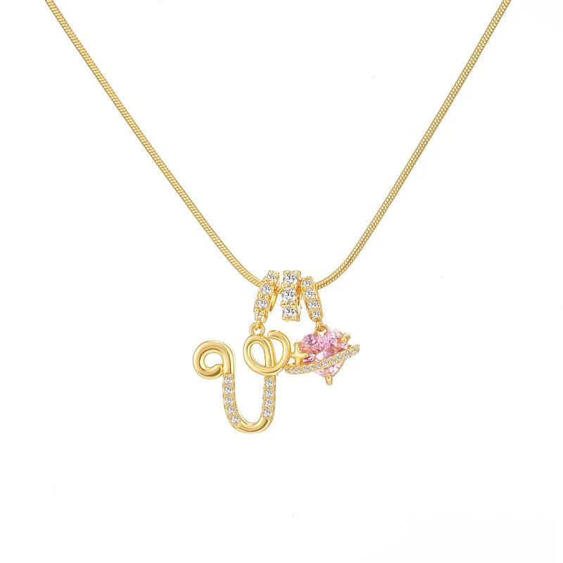 Initial Heart Charm Necklace - Image 16