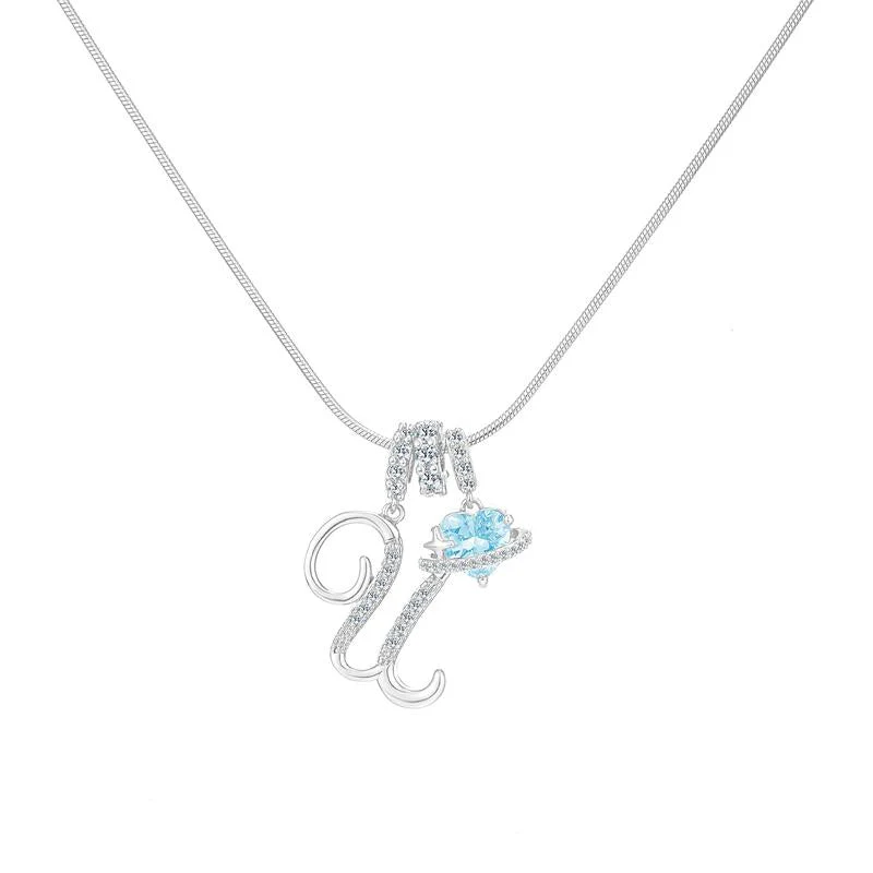 Initial Heart Charm Necklace - Image 38