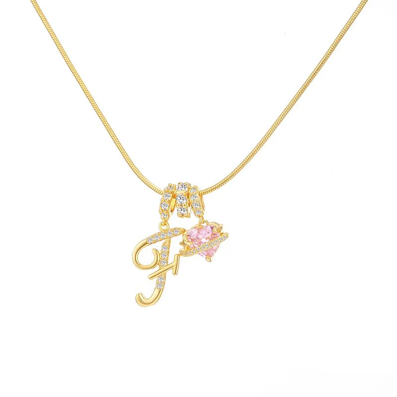 Initial Heart Charm Necklace - Image 39