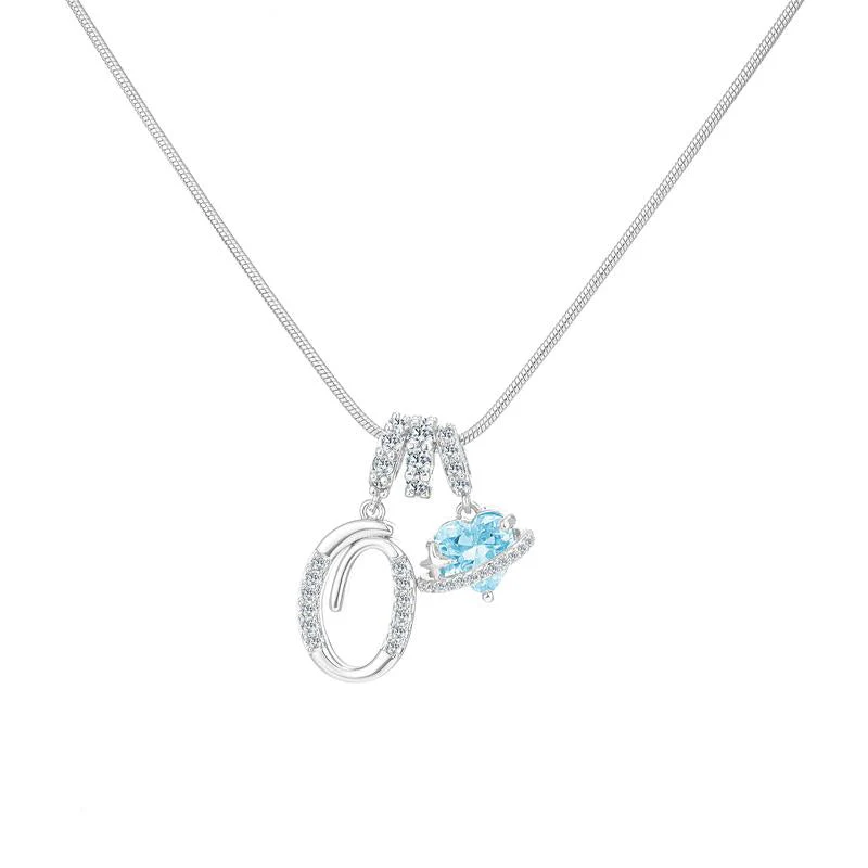 Initial Heart Charm Necklace - Image 43