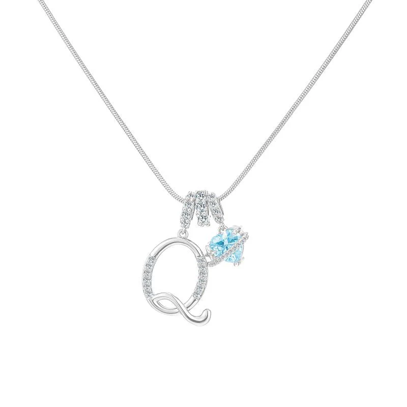 Initial Heart Charm Necklace - Image 44