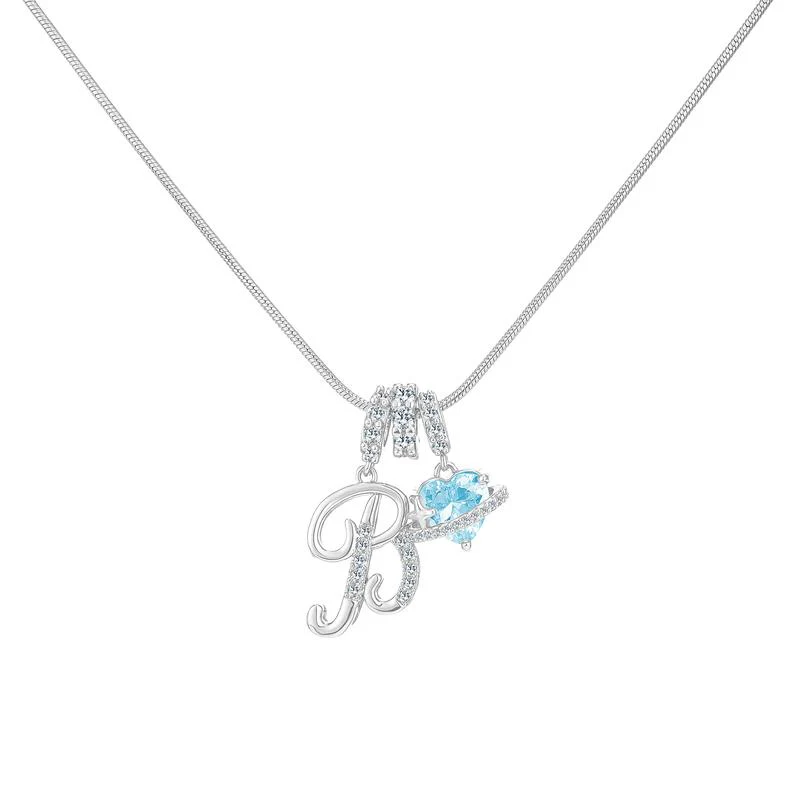 Initial Heart Charm Necklace - Image 52