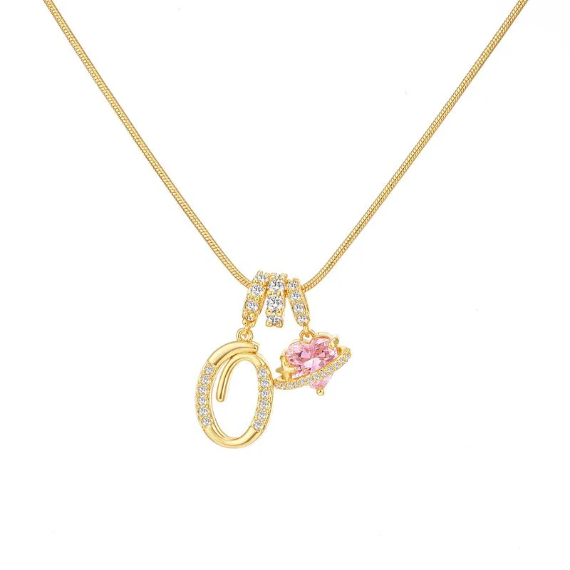 Initial Heart Charm Necklace - Image 54