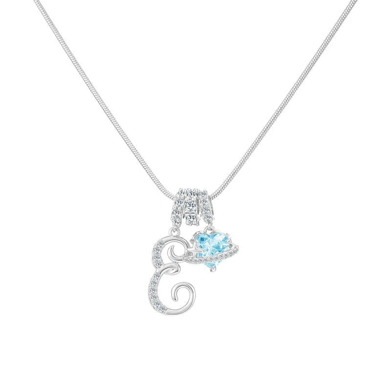 Initial Heart Charm Necklace - Image 57