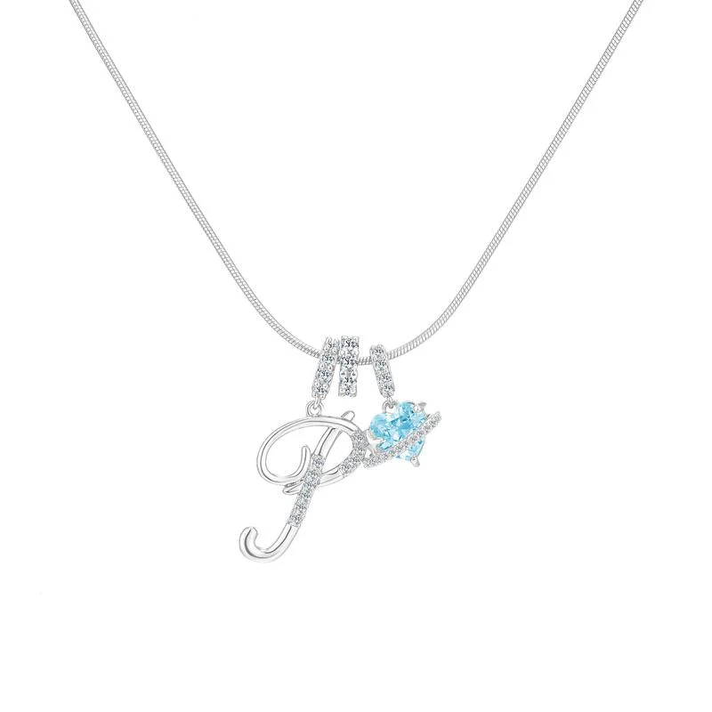 Initial Heart Charm Necklace - Image 8
