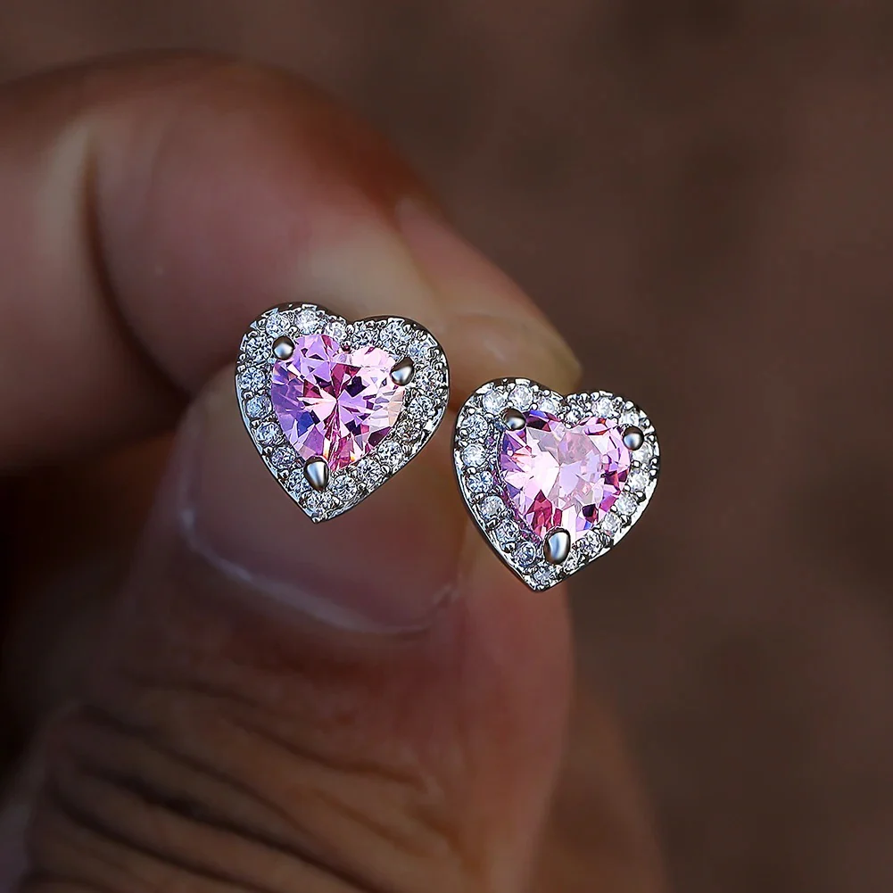Heart Shaped Colorful Earrings - Image 2