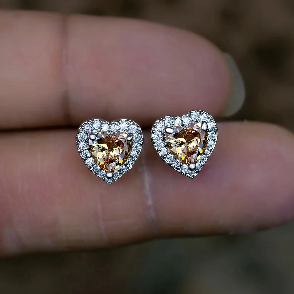 Heart Shaped Colorful Earrings - Image 3