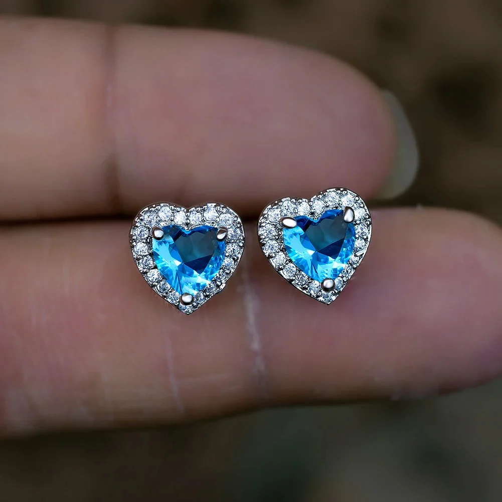 Heart Shaped Colorful Earrings - Image 4