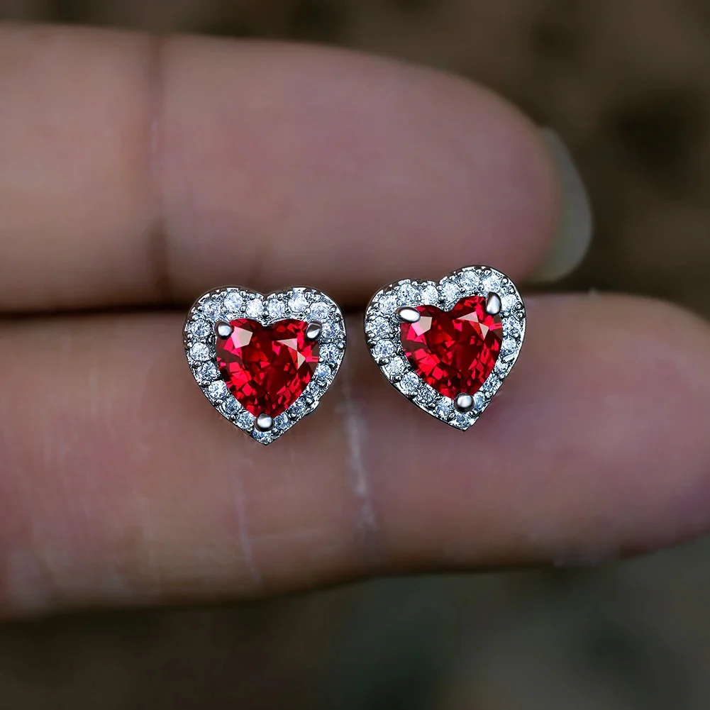 Heart Shaped Colorful Earrings - Image 8
