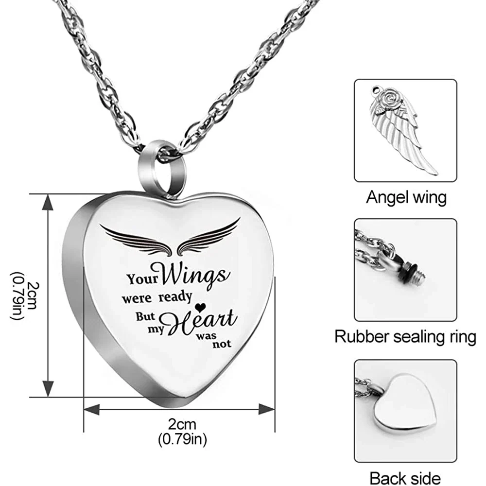 Heart Urn Birthstone Necklace - Image 4