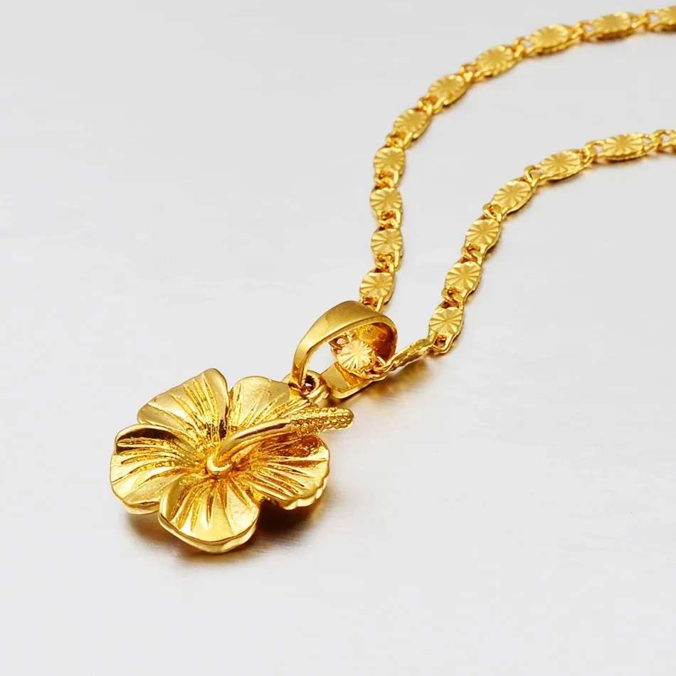 Hibiscus Flower Necklace - Image 3