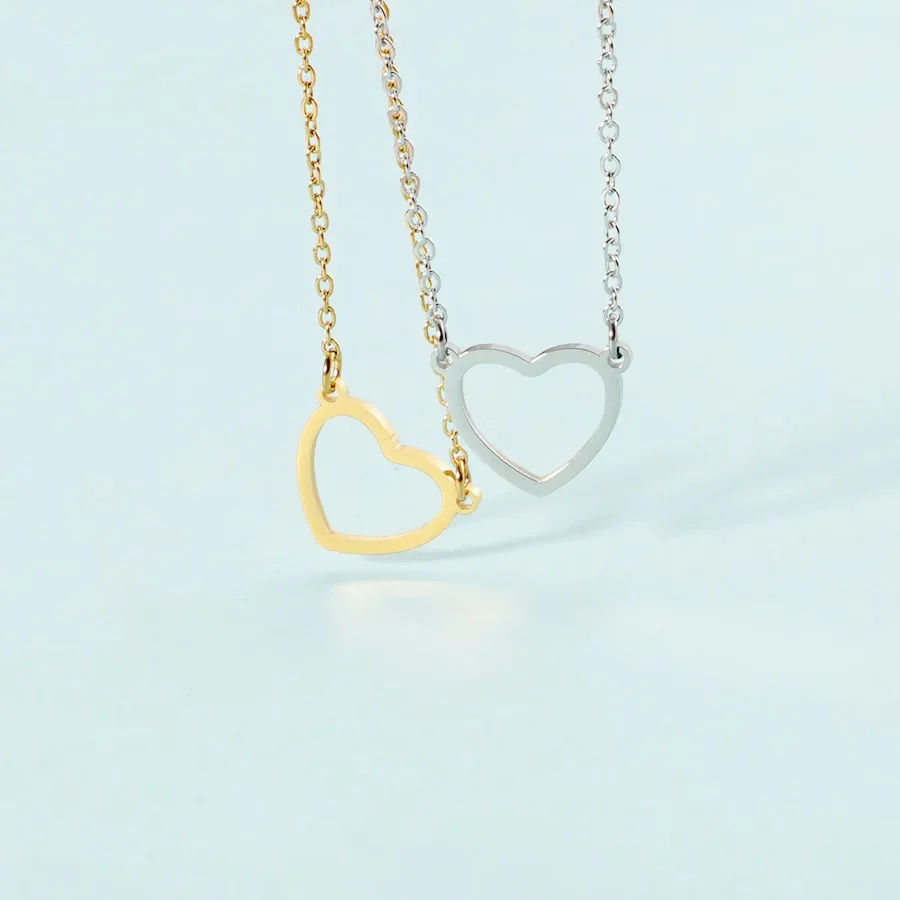 Hollow Heart Necklace - Image 6