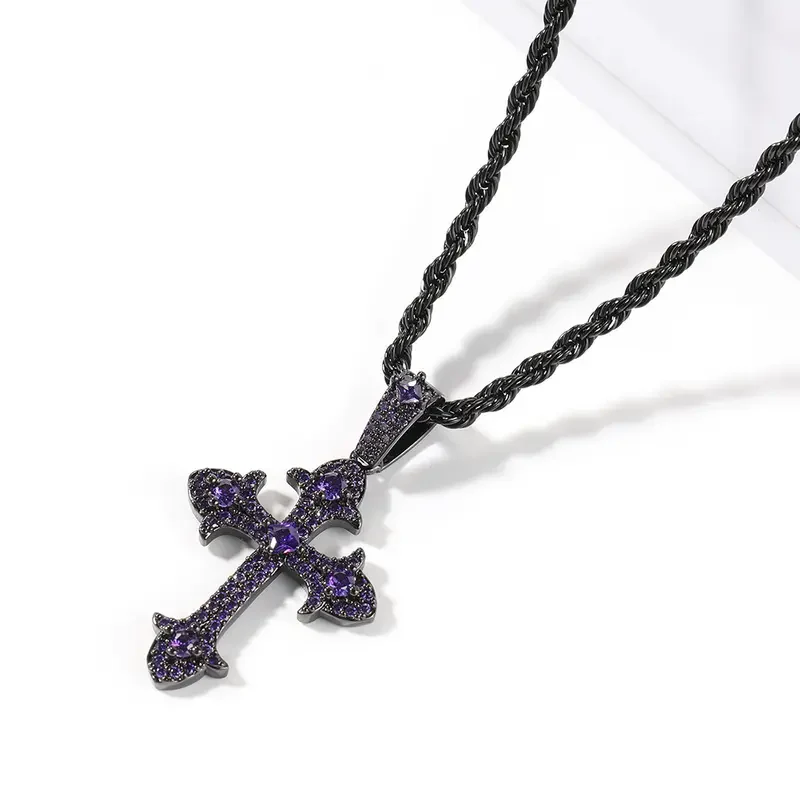 Iced Cross Necklace - Image 3