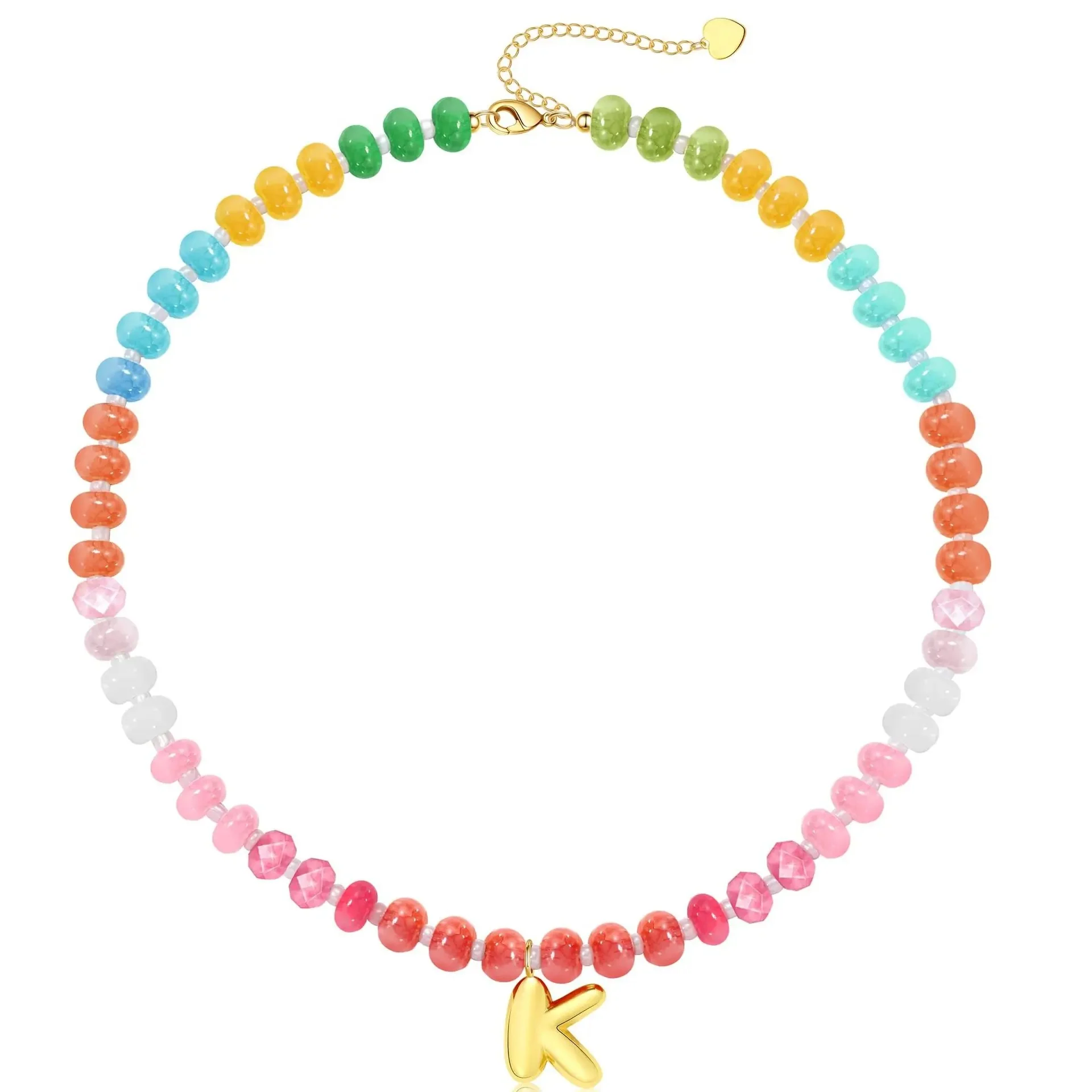 Initial Natural Stone Necklace - Image 13