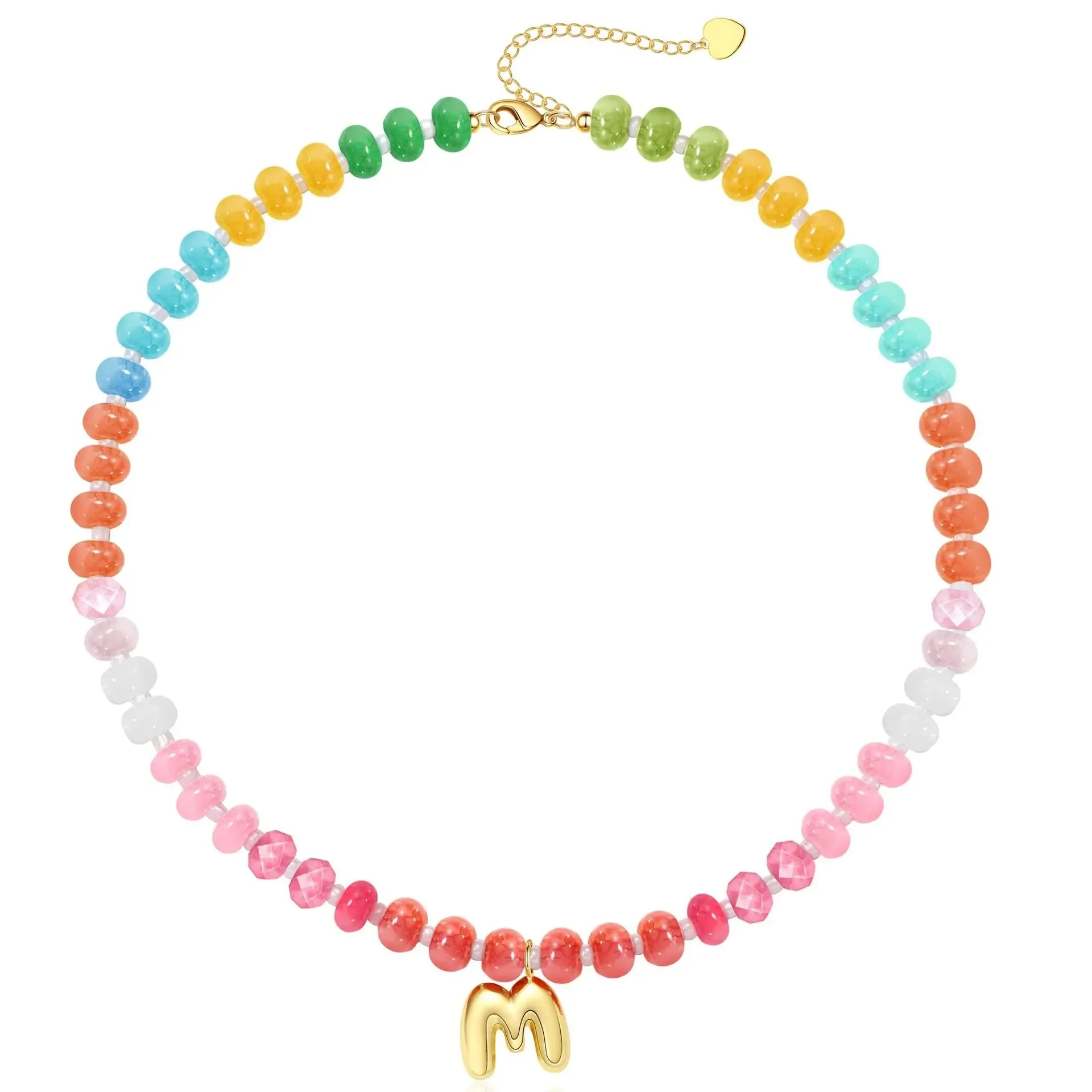 Initial Natural Stone Necklace - Image 15