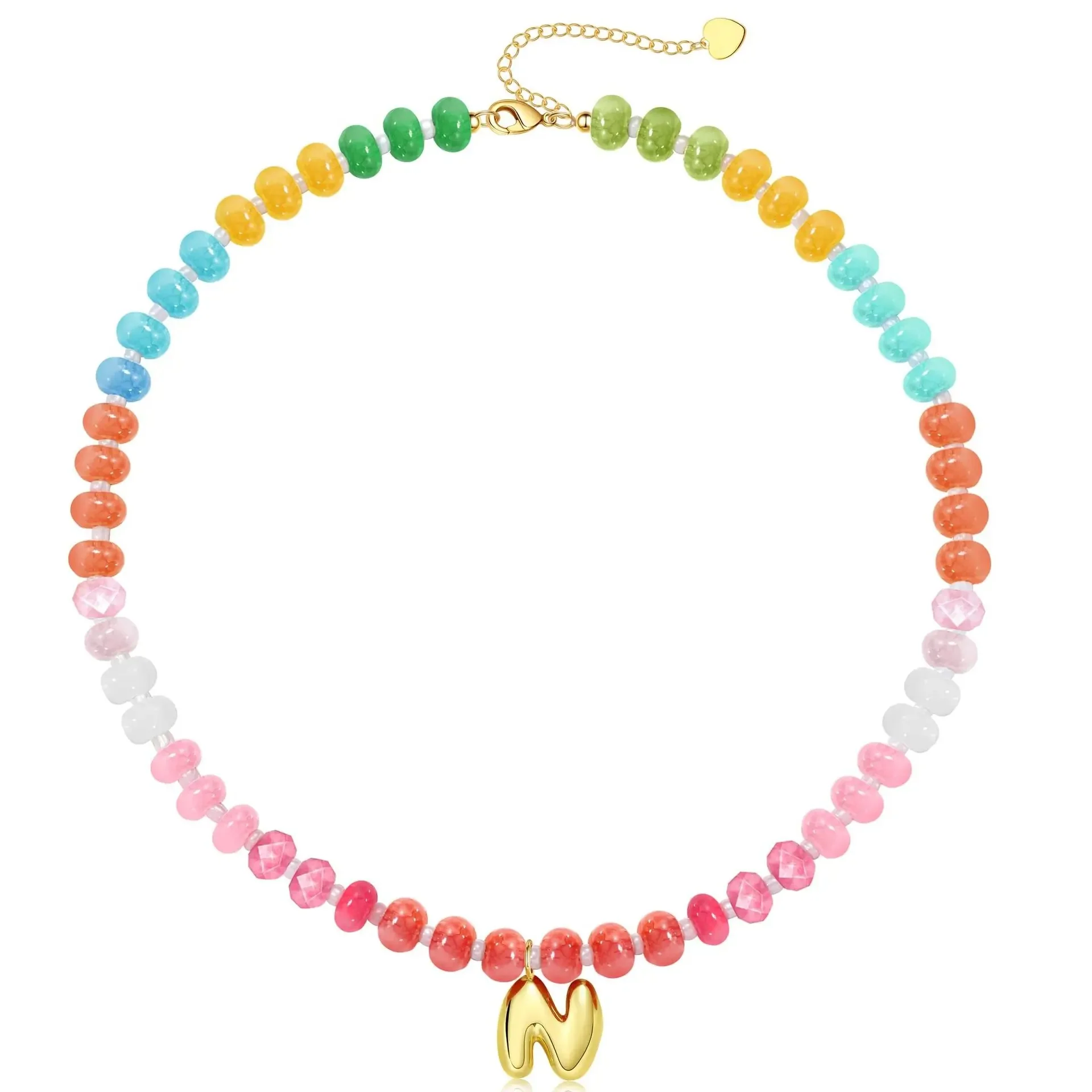 Initial Natural Stone Necklace - Image 16