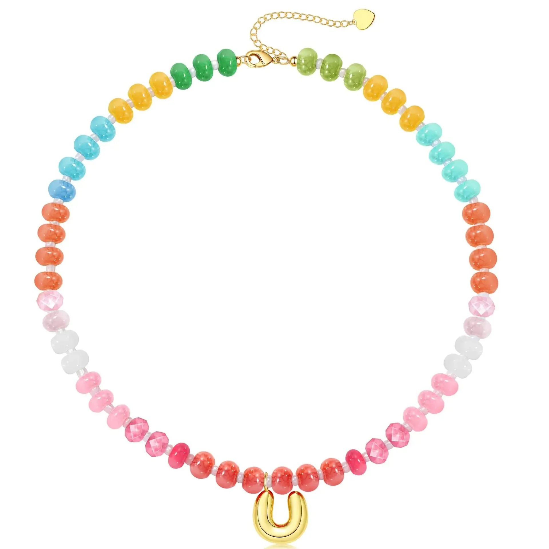 Initial Natural Stone Necklace - Image 23