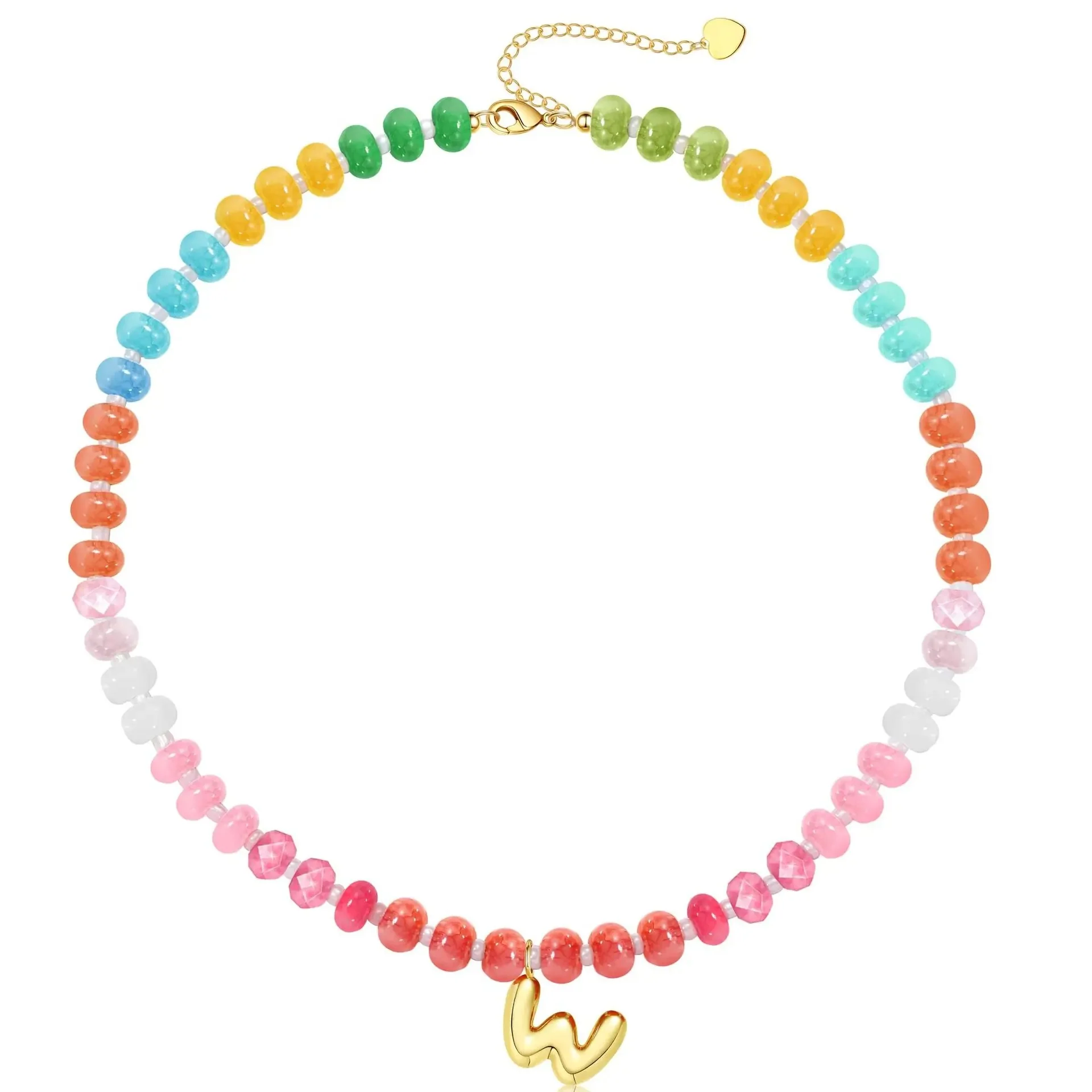 Initial Natural Stone Necklace - Image 25