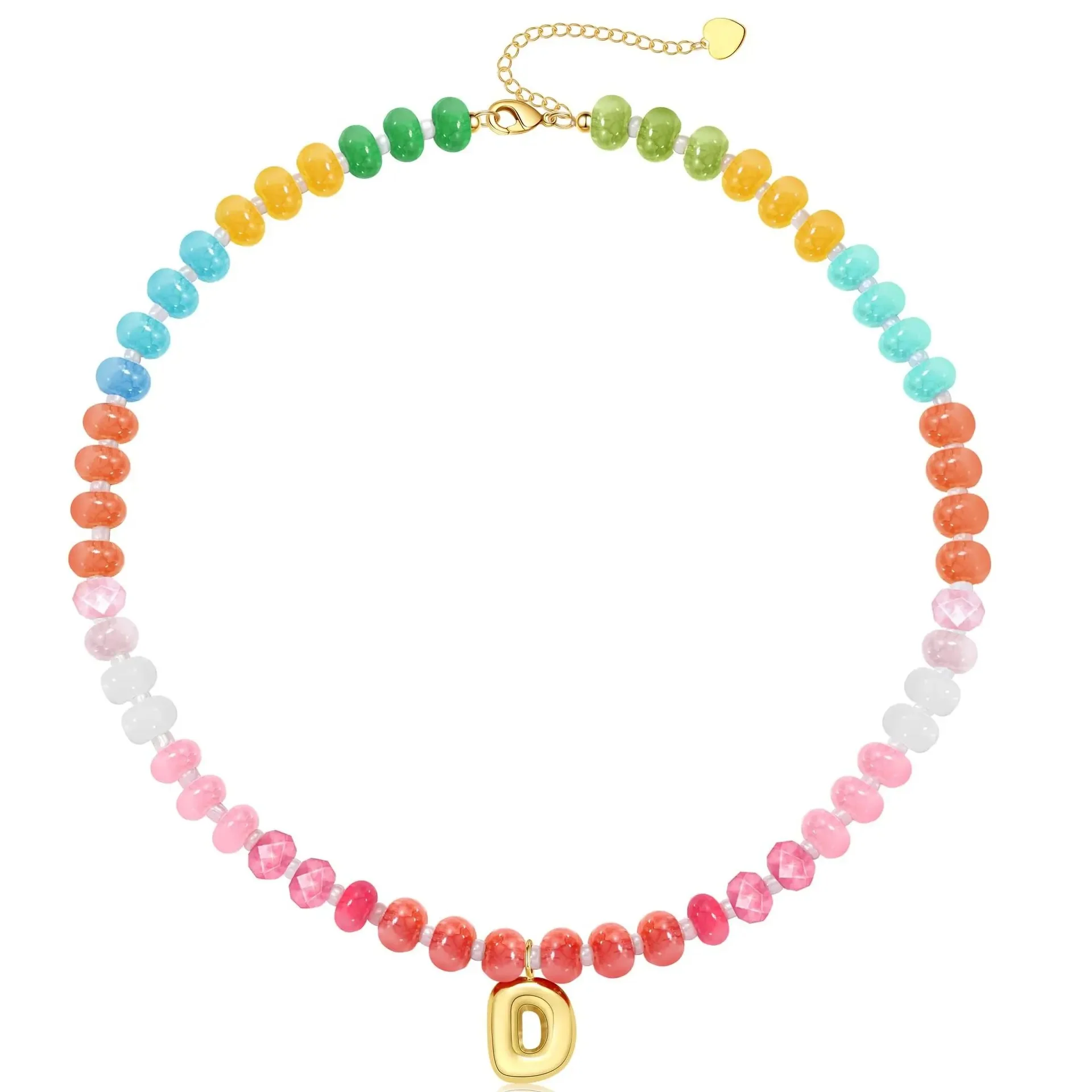 Initial Natural Stone Necklace - Image 6