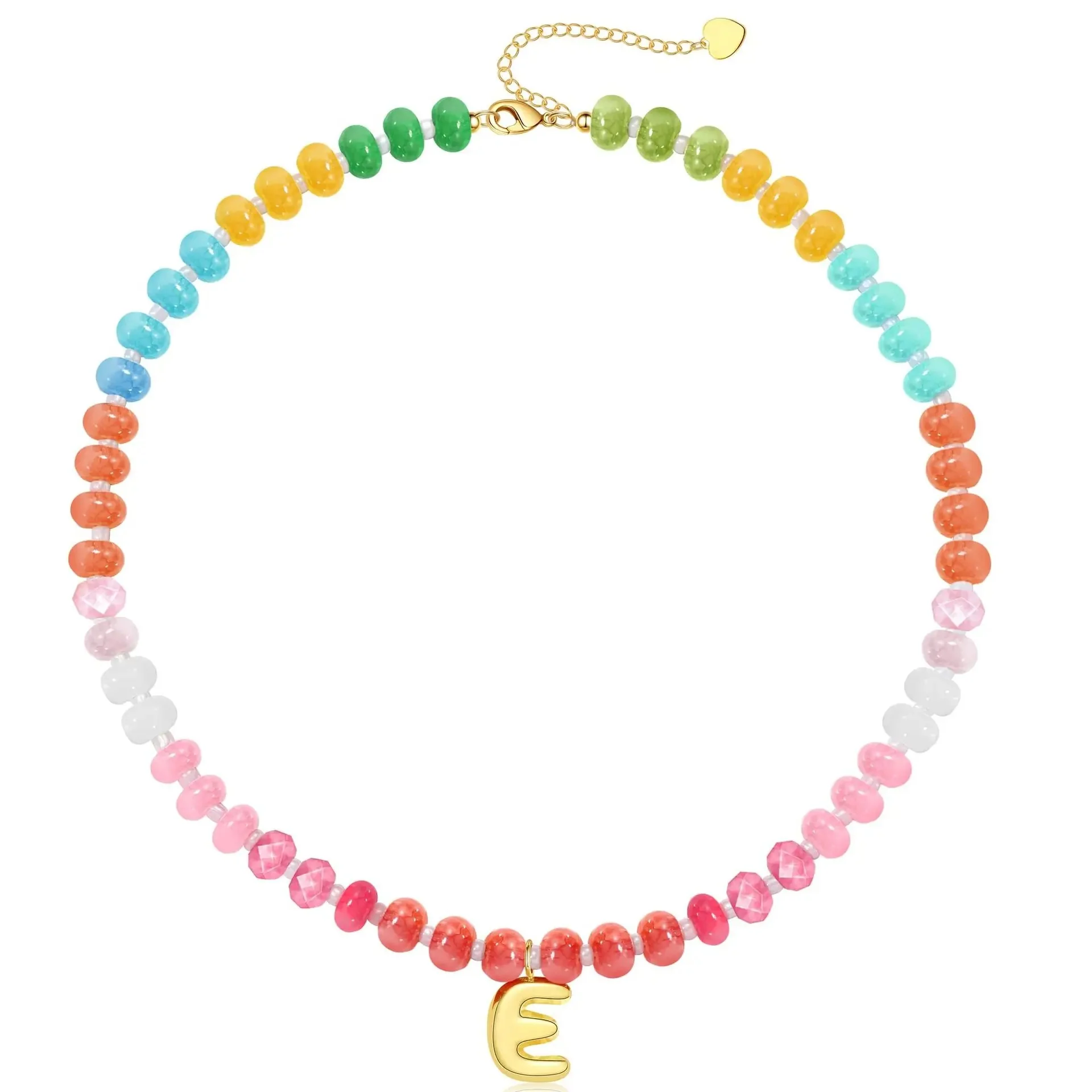 Initial Natural Stone Necklace - Image 7