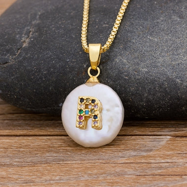 Initial Pearl Pendant Necklace - Image 13