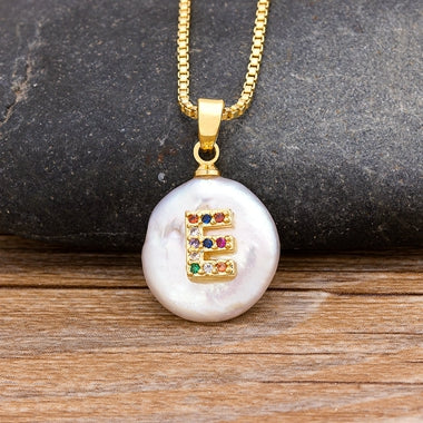Initial Pearl Pendant Necklace - Image 17