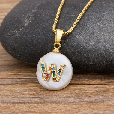 Initial Pearl Pendant Necklace - Image 19