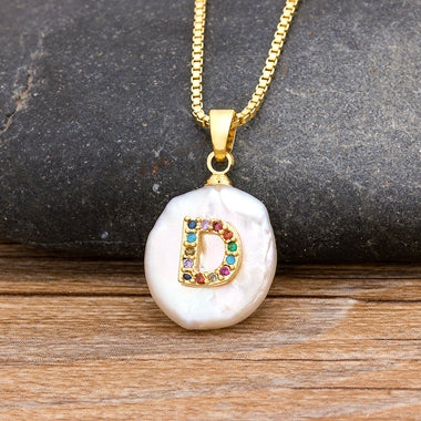 Initial Pearl Pendant Necklace - Image 20