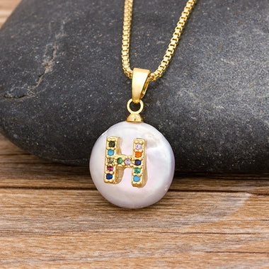 Initial Pearl Pendant Necklace - Image 21