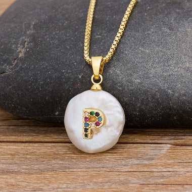 Initial Pearl Pendant Necklace - Image 22