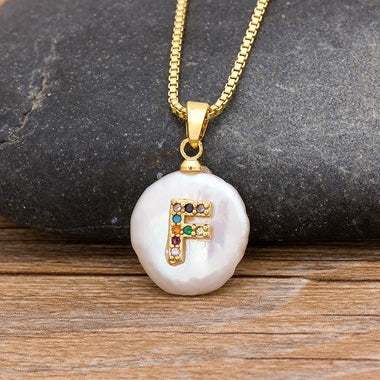 Initial Pearl Pendant Necklace - Image 23
