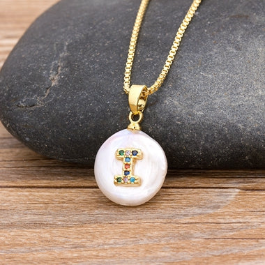 Initial Pearl Pendant Necklace - Image 25