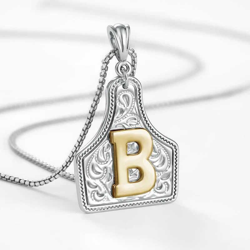 Initial Tag Necklace - Image 11