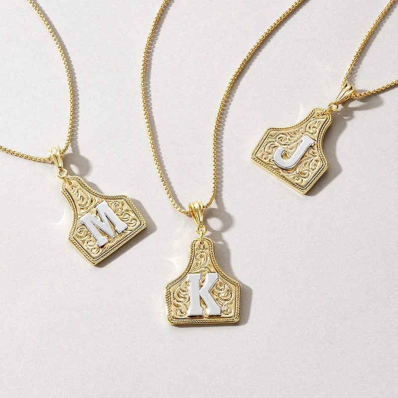 Initial Tag Necklace - Image 3