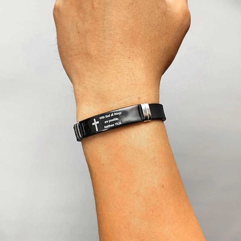 Inspirational Cross Bracelet - Image 3