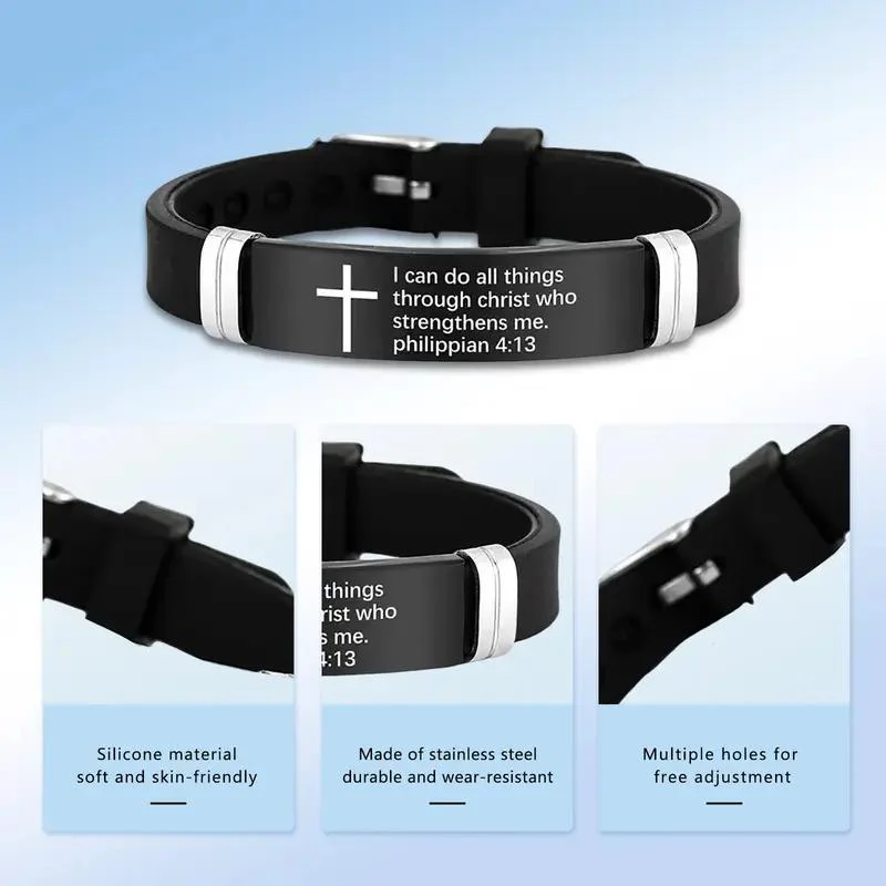 Inspirational Cross Bracelet - Image 4