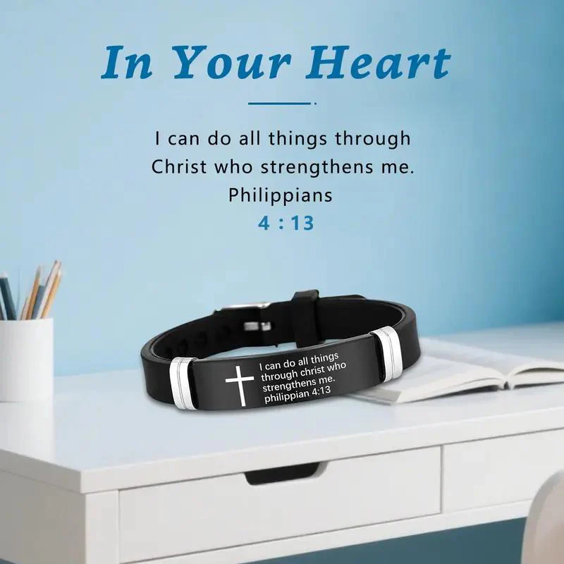 Inspirational Cross Bracelet - Image 6