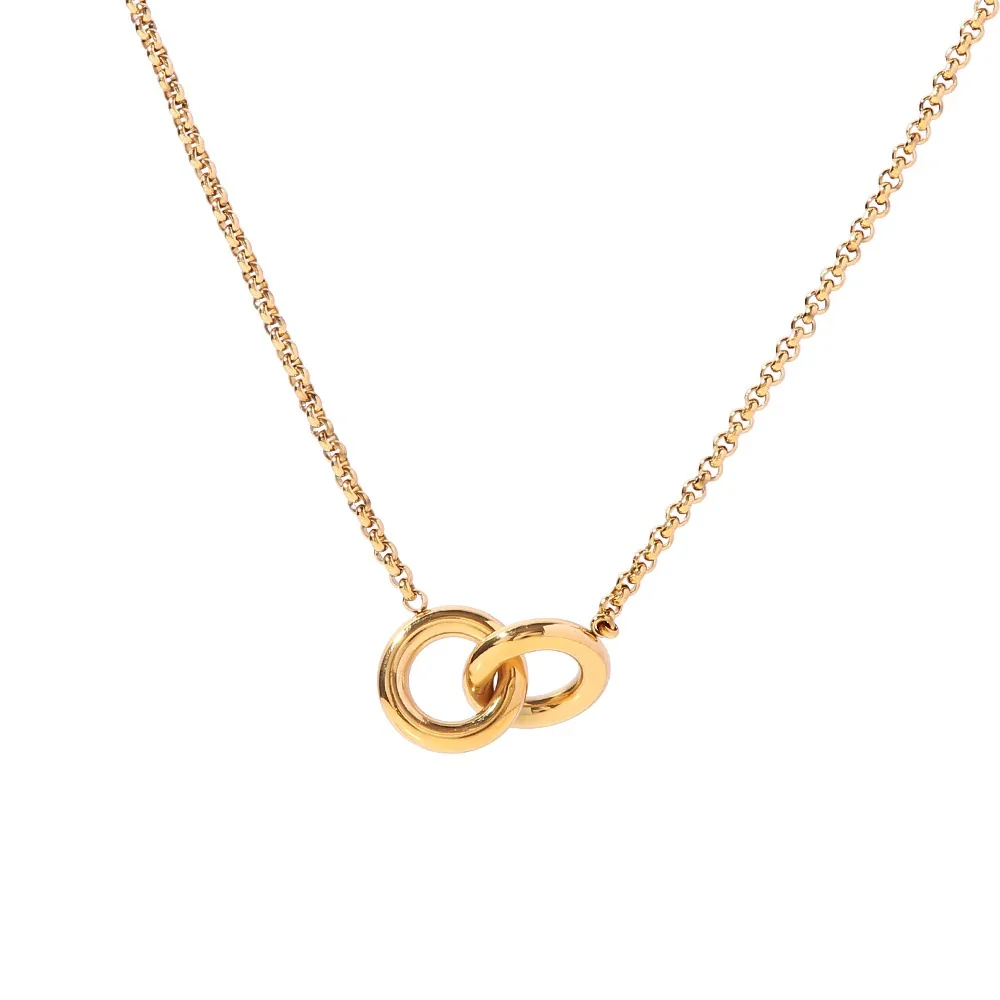 Interlocking Hoops Necklace