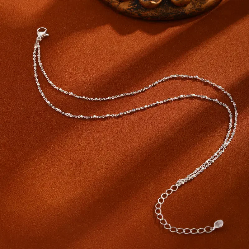 Layered Square Dot Anklet - Image 4