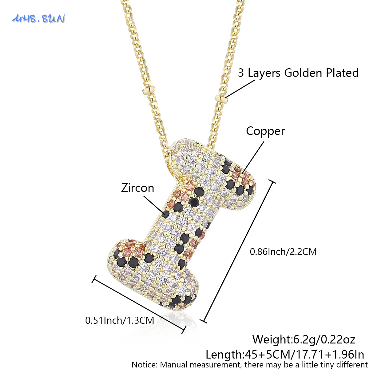 Leopard Print Bling Initial Pendant Necklace - Image 19
